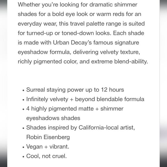 Urban Decay X Robin Eisenberg  Eyeshadow Palette - Picture 7 of 7